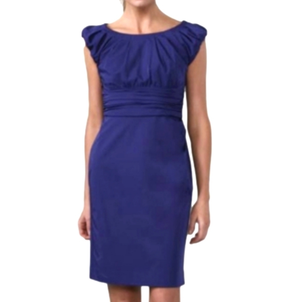 Diane Von Furstenberg Womens Dress Jamila Bluebird Sheath Cocktail Plus Size 14